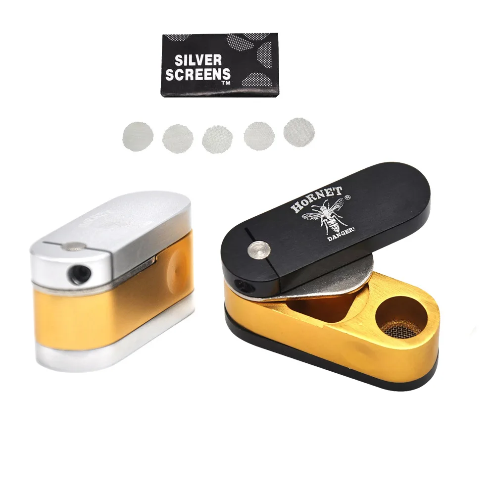 HORNET Metal Smoking Pipe Two Layers Rotatable Tobacco Herb Pipe Smoke Accessories
HORNET Metal Smoking Pipe Two Layers Rotatable Tobacco Herb Pipe Smoke Accessories
