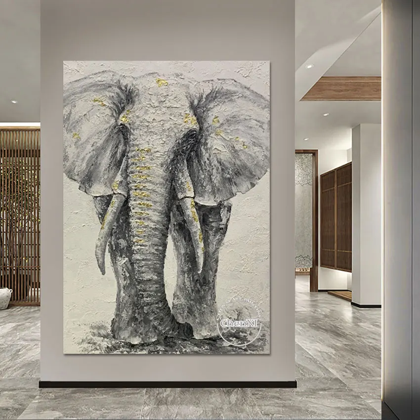 Рождественский подарок, большой размер, слон, животное, картина маслом, холст, фотообои для коридора, современные украшения для дома
Рождественский подарок, большой размер, слон, животное, картина маслом, холст, фотообои для коридора, современные украшения для дома