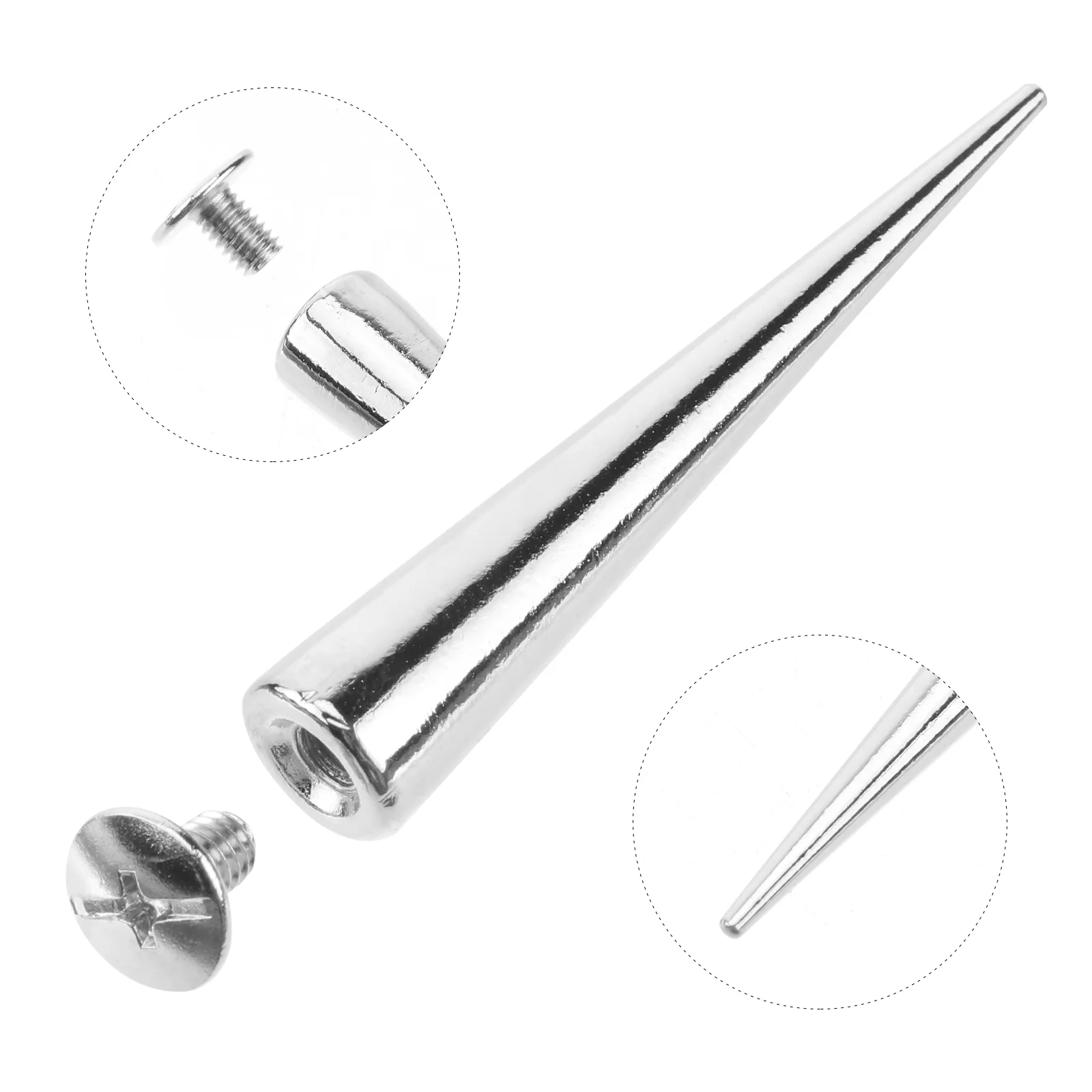 Punk Cone Rivets Spikes Studs Metal Diy Decorative Silver Cool Clothing Screwscrewback Nail
Punk Cone Rivets Spikes Studs Metal Diy Decorative Silver Cool Clothing Screwscrewback Nail