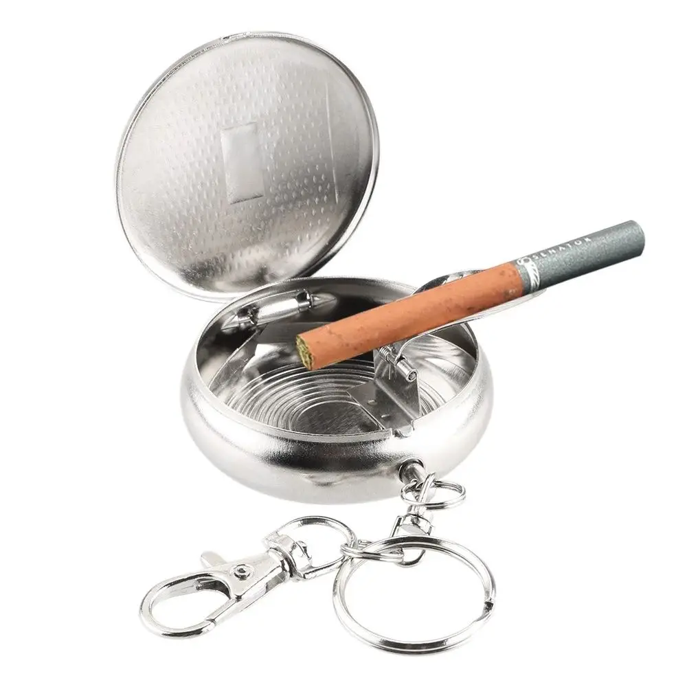 Mini Stainless Steel Vehicle Round Shaped Smoking Accessories Cigarette Ashtray Key Chain Cigarette Supplies
Mini Stainless Steel Vehicle Round Shaped Smoking Accessories Cigarette Ashtray Key Chain Cigarette Supplies