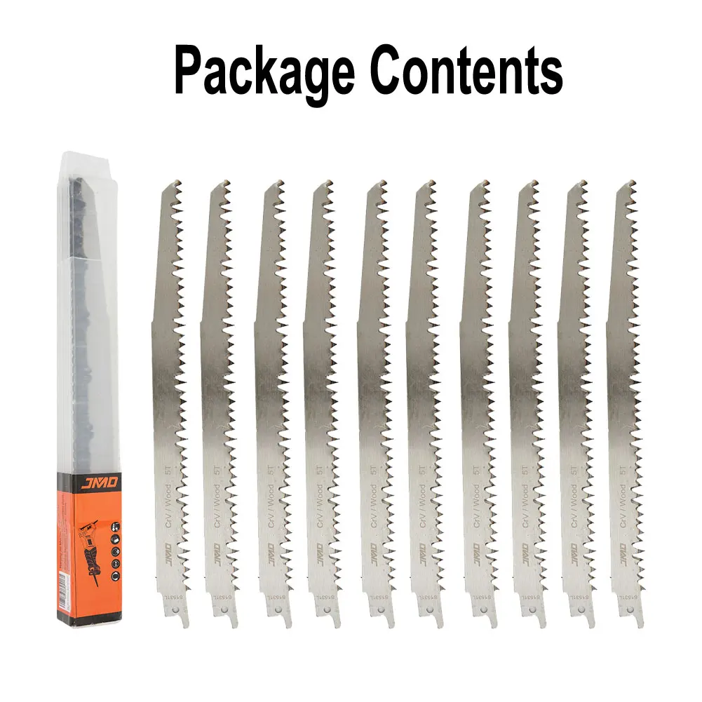 10Pcs Reciprocating Saw Blades For Fast Cutting Straight Cutting Woodworking Saber Saw Blades Jigsaw Blades S1531L 240mm Length
10Pcs Reciprocating Saw Blades For Fast Cutting Straight Cutting Woodworking Saber Saw Blades Jigsaw Blades S1531L 240mm Length