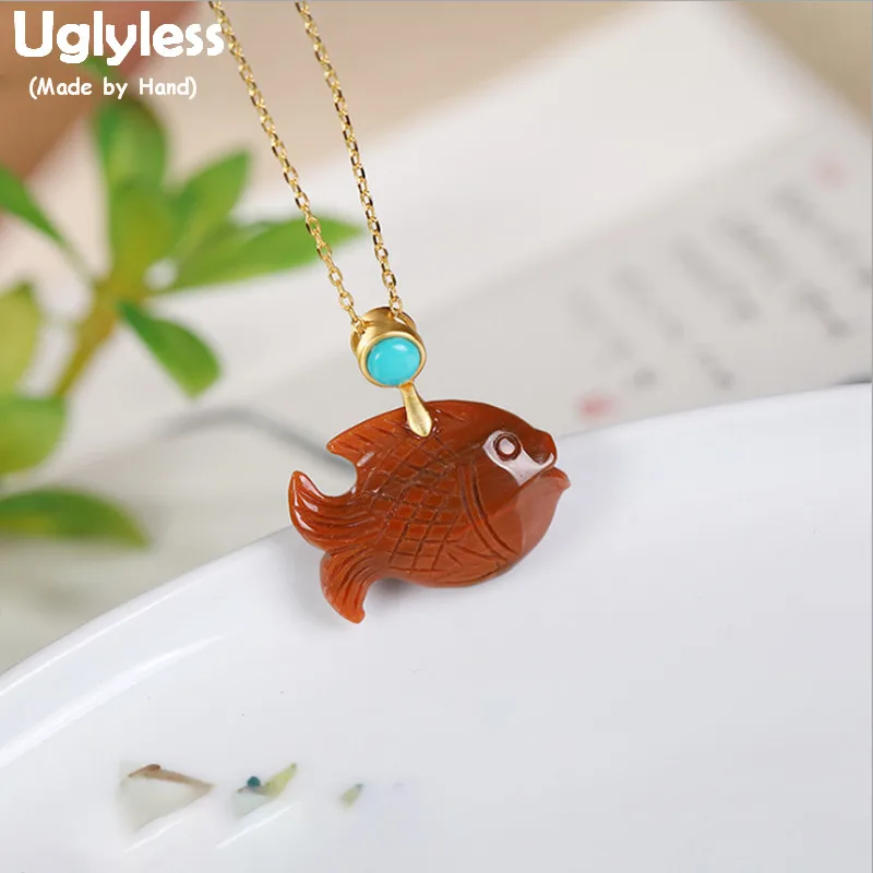 Uglyless Cuties Fat Подвески с рыбами для женщин, агат, искусственные животные + цепочки, настоящие 925 серебряные рыбы, золотые ювелирные изделия P1087
Uglyless Cuties Fat Подвески с рыбами для женщин, агат, искусственные животные + цепочки, настоящие 925 серебряные рыбы, золотые ювелирные изделия P1087