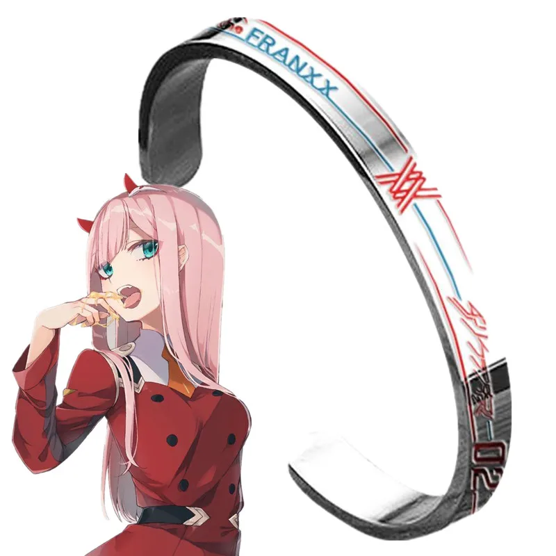 Anime DARLING in the FRANXX 02 Bracelet Cosplay Zero Two Metal Wristband Jewelry Props Gift
Anime DARLING in the FRANXX 02 Bracelet Cosplay Zero Two Metal Wristband Jewelry Props Gift