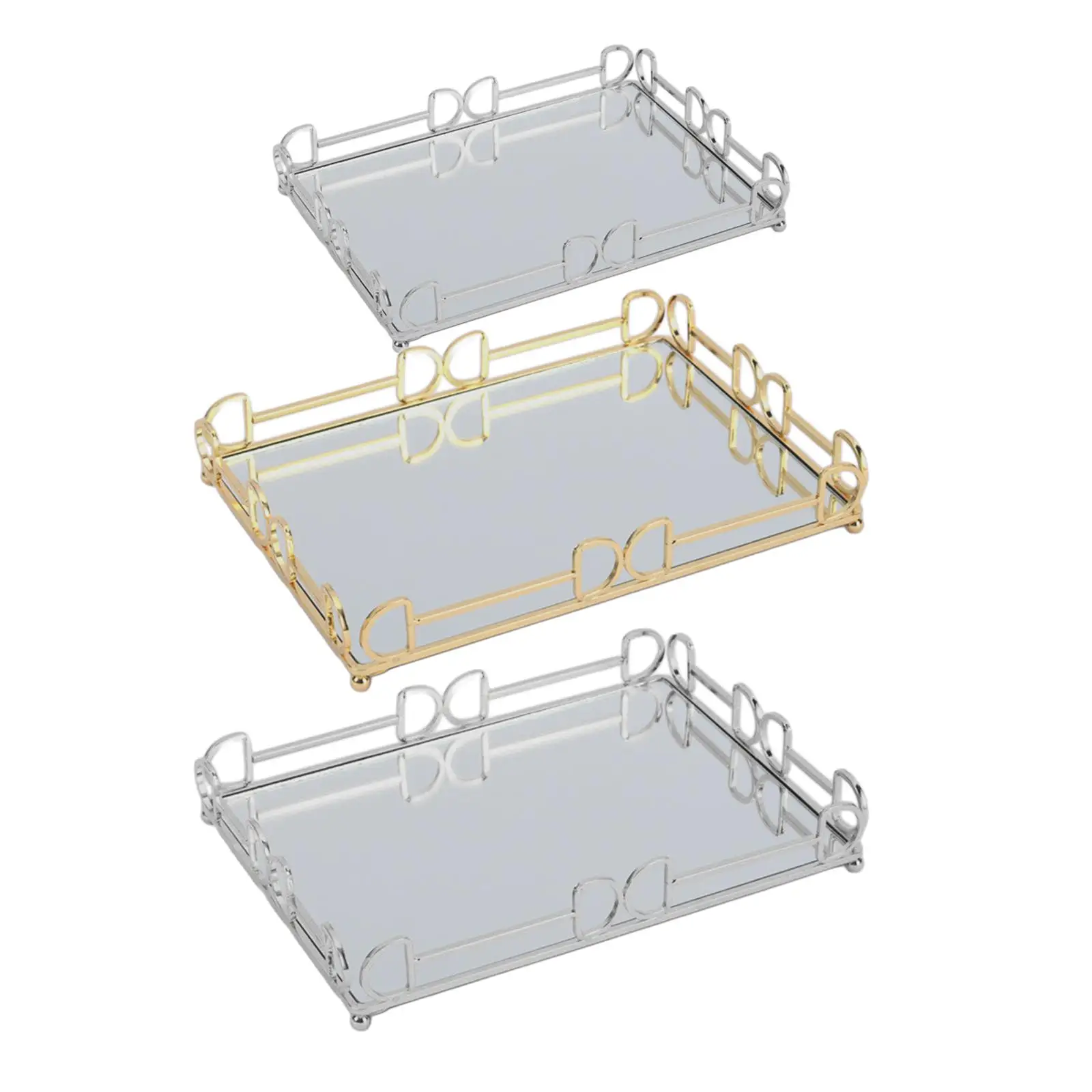 Decorative Mirror Tray, Tea Tray Luxury Decorative Tray Jewelry Tray for Dressing Room Kitchen Living Room Tableware Decoration
Decorative Mirror Tray, Tea Tray Luxury Decorative Tray Jewelry Tray for Dressing Room Kitchen Living Room Tableware Decoration