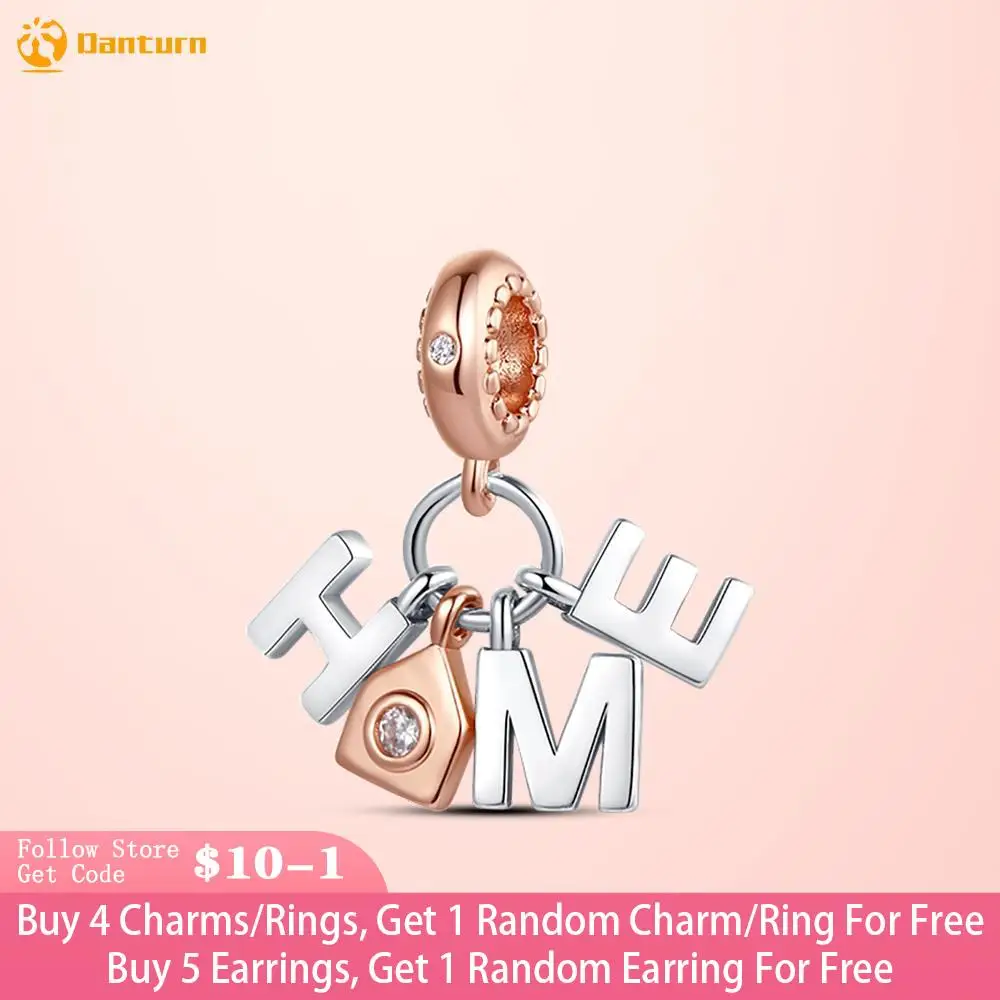 Danturn 925 Sterling Silver Beads Home Alphabet Separation Charm fit Original Pandora Bracelets Fashion Fine Jewelry Gift
Danturn 925 Sterling Silver Beads Home Alphabet Separation Charm fit Original Pandora Bracelets Fashion Fine Jewelry Gift