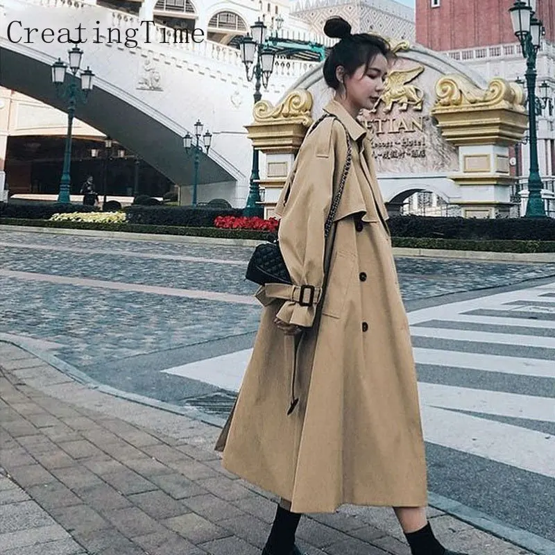 Trench Coat Women's 2022 Autumn Winter Vintage Tunic Sashes Loose Retros Double Breasted Windbreaker Over Knee Female Coat LH798
Trench Coat Women's 2022 Autumn Winter Vintage Tunic Sashes Loose Retros Double Breasted Windbreaker Over Knee Female Coat LH798
