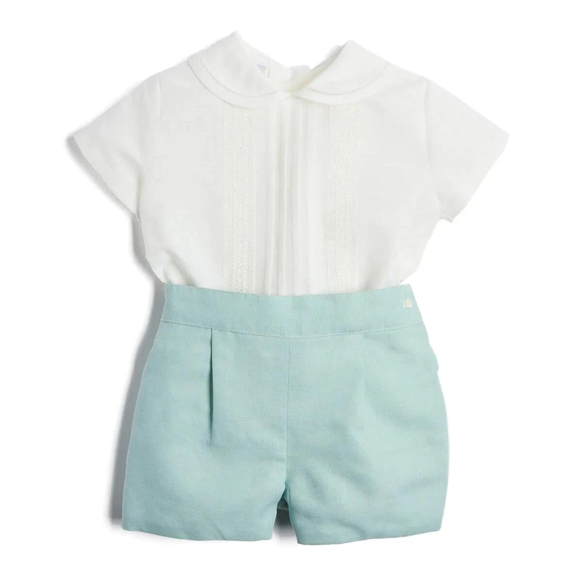 Baby Boy Two Pieces Clothes Set Children Spanish Clothes Sets Toddler White Shirt+Green Shorts Boutique Summer Suit Clothing
Baby Boy Two Pieces Clothes Set Children Spanish Clothes Sets Toddler White Shirt+Green Shorts Boutique Summer Suit Clothing
