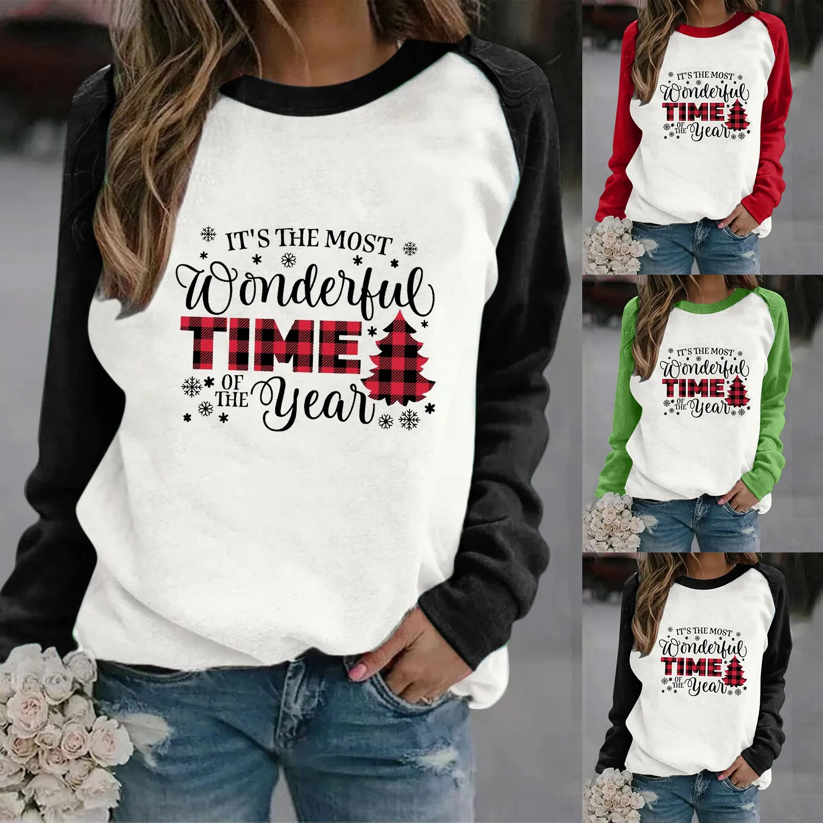 Christmas Womens Casual Long Sleeve Crew Neck Letter Printed Pullover Hoodless Sweatshirts Fit Blouse Clothes Shopping
Christmas Womens Casual Long Sleeve Crew Neck Letter Printed Pullover Hoodless Sweatshirts Fit Blouse Clothes Shopping