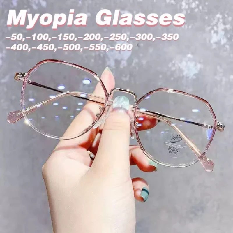 Myopia Glasse Women with Minus Degree Round Nearsighted Eyewear Finished Diopter -0.5 To -6
Myopia Glasse Women with Minus Degree Round Nearsighted Eyewear Finished Diopter -0.5 To -6