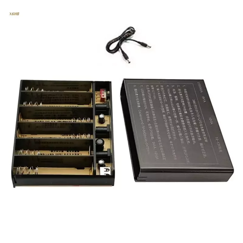 USB 5V DC 9V 12V Output 6x 18650 Battery UPS DIY Power Bank Box for Router Cellphone Tablet Modem CCTV Camera LED Lamp X6HB
USB 5V DC 9V 12V Output 6x 18650 Battery UPS DIY Power Bank Box for Router Cellphone Tablet Modem CCTV Camera LED Lamp X6HB
