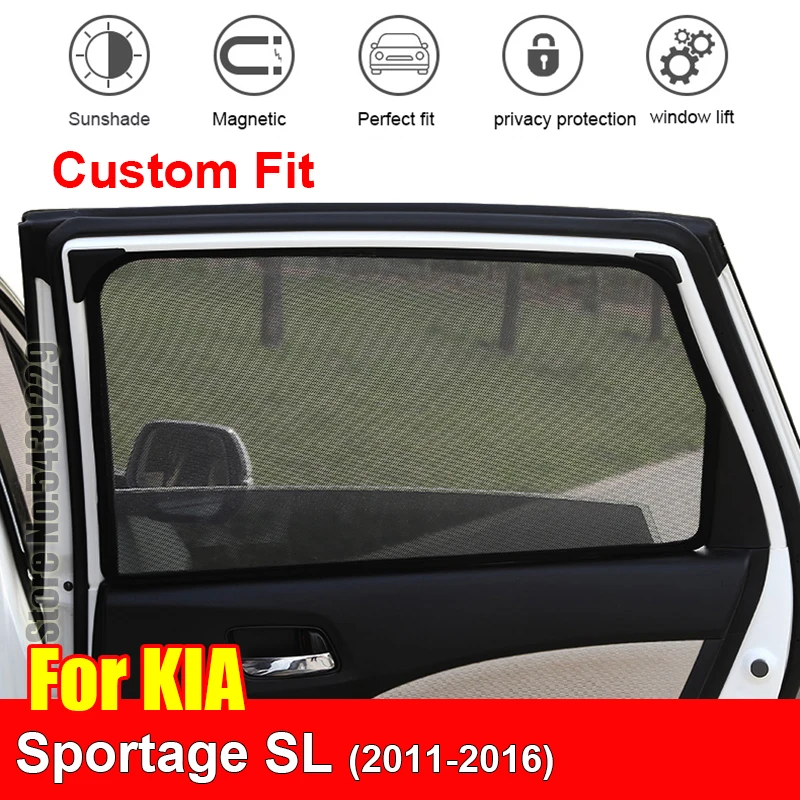 For KIA Sportage SL 2011-2016 Car Side Window Sun Shade UV Protection Curtain Sunshade Mesh Sun Visor Summer Protect
For KIA Sportage SL 2011-2016 Car Side Window Sun Shade UV Protection Curtain Sunshade Mesh Sun Visor Summer Protect