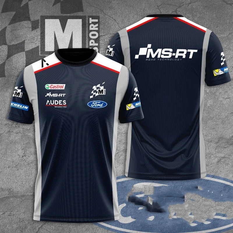 Ford Logo Round Neck 3D T-shirt F1 Hot Top Summer New Racing Rally Racing Jersey Men's Outdoor Sports Breathable Short Sleeve6XL
Ford Logo Round Neck 3D T-shirt F1 Hot Top Summer New Racing Rally Racing Jersey Men's Outdoor Sports Breathable Short Sleeve6XL