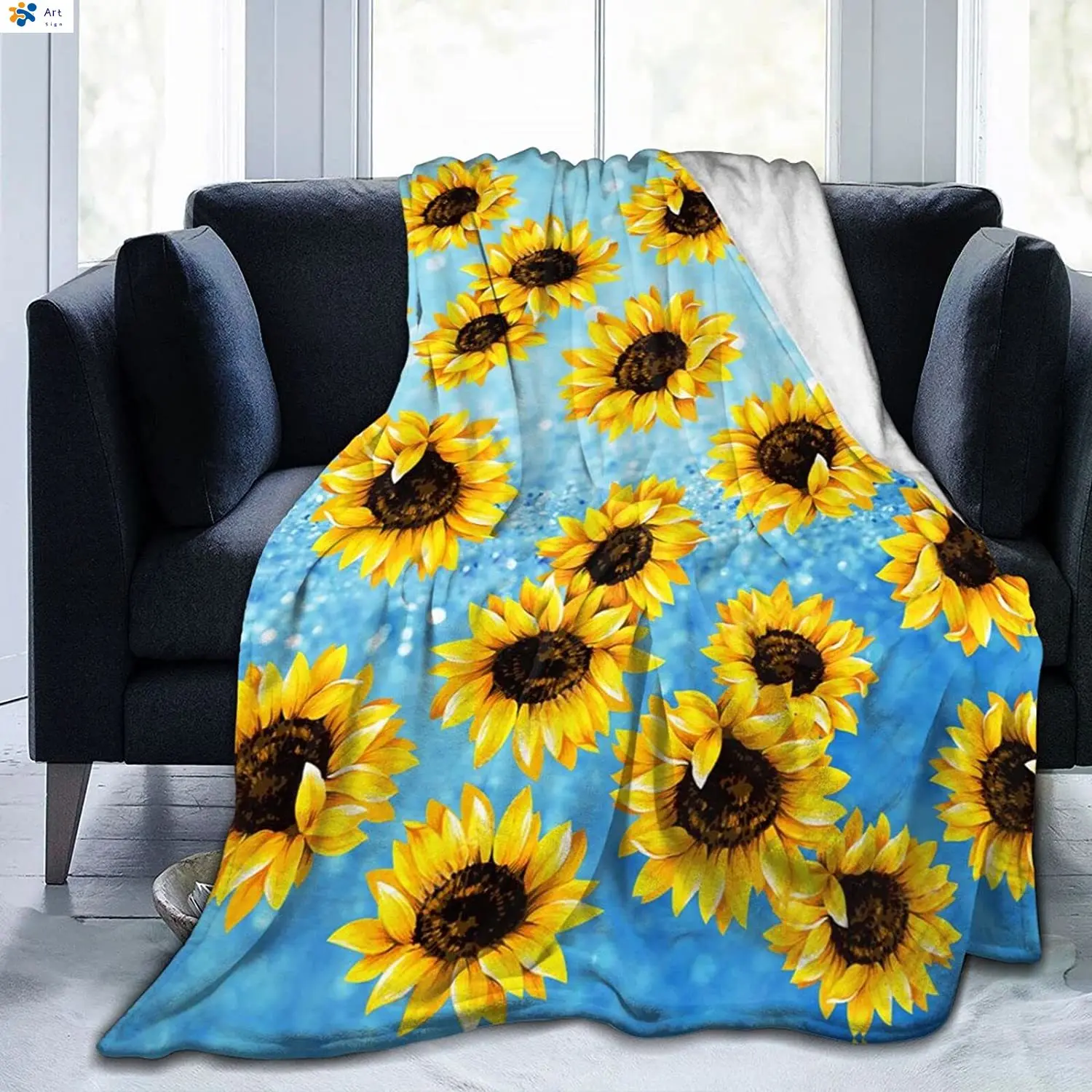 Sunflower Blanket Plush Lightweight Soft Flannel Fleece Throw Blankets Bedding for Bed Couch Living Room 50"x40"
Sunflower Blanket Plush Lightweight Soft Flannel Fleece Throw Blankets Bedding for Bed Couch Living Room 50"x40"