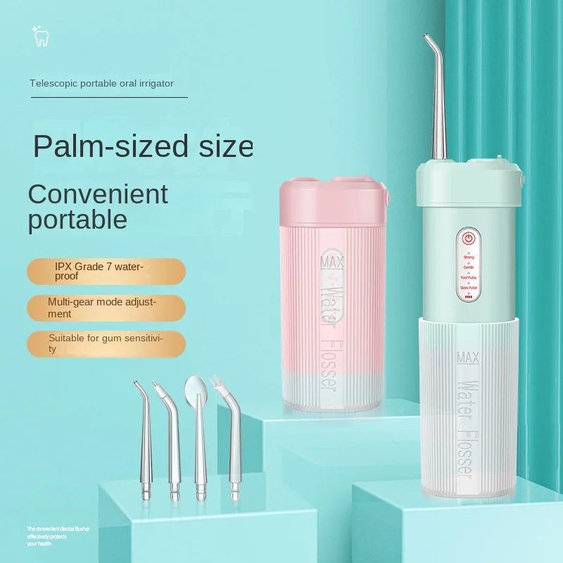 Portable Oral Irrigator USB Rechargeable Capsule Water Flosser Girls Pulse Water Toothpick Waterproof Ipx7 Teeth Cleaner Tools
Portable Oral Irrigator USB Rechargeable Capsule Water Flosser Girls Pulse Water Toothpick Waterproof Ipx7 Teeth Cleaner Tools