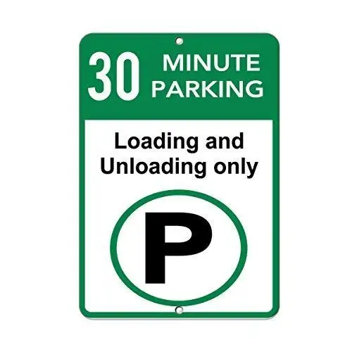 Vintage Look Aluminum Metal Sign 12 x 8 Inches 30 Minute Parking Loading and Unloading ONLY Tin Sign Style Wall Ornament Coffee
Vintage Look Aluminum Metal Sign 12 x 8 Inches 30 Minute Parking Loading and Unloading ONLY Tin Sign Style Wall Ornament Coffee