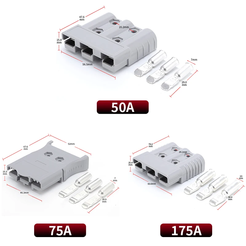 VaneAims разъем для зарядки аккумулятора вилочного погрузчика 50/75/175А
VaneAims разъем для зарядки аккумулятора вилочного погрузчика 50/75/175А