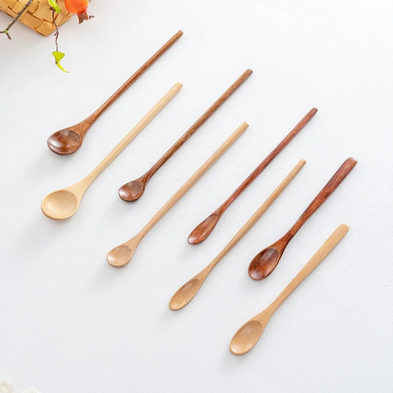 Wooden Spoons Long Handle Stirring Mixing Japanese Style Coffee Dessert Honey Soup Teaspoon Kitchen Tools Tableware Dinnerware
Wooden Spoons Long Handle Stirring Mixing Japanese Style Coffee Dessert Honey Soup Teaspoon Kitchen Tools Tableware Dinnerware