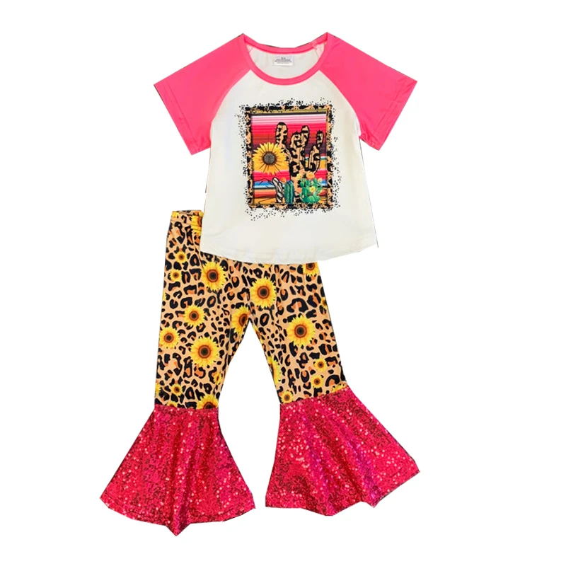 Оптовая продажа детской одежды с коротким рукавом Гепард кактус Подсолнух колокольчик нижний комплект 
Оптовая продажа детской одежды с коротким рукавом Гепард кактус Подсолнух колокольчик нижний комплект