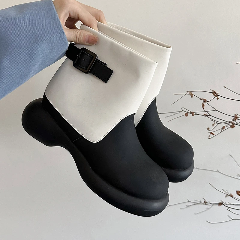 Botas De Mujer 2022 Winter Tall Women Boots Black Contrast Platform Chelsea Female Ankle Boots Fashion Brand Women's Boots
Botas De Mujer 2022 Winter Tall Women Boots Black Contrast Platform Chelsea Female Ankle Boots Fashion Brand Women's Boots