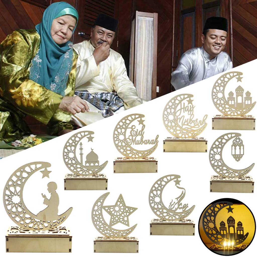 Wooden Crafts Ornaments Ramadan Decorations for Home Light Ramadan Decoration 2022 Islamique Eid Mubarak Moon Letters with LED
Wooden Crafts Ornaments Ramadan Decorations for Home Light Ramadan Decoration 2022 Islamique Eid Mubarak Moon Letters with LED