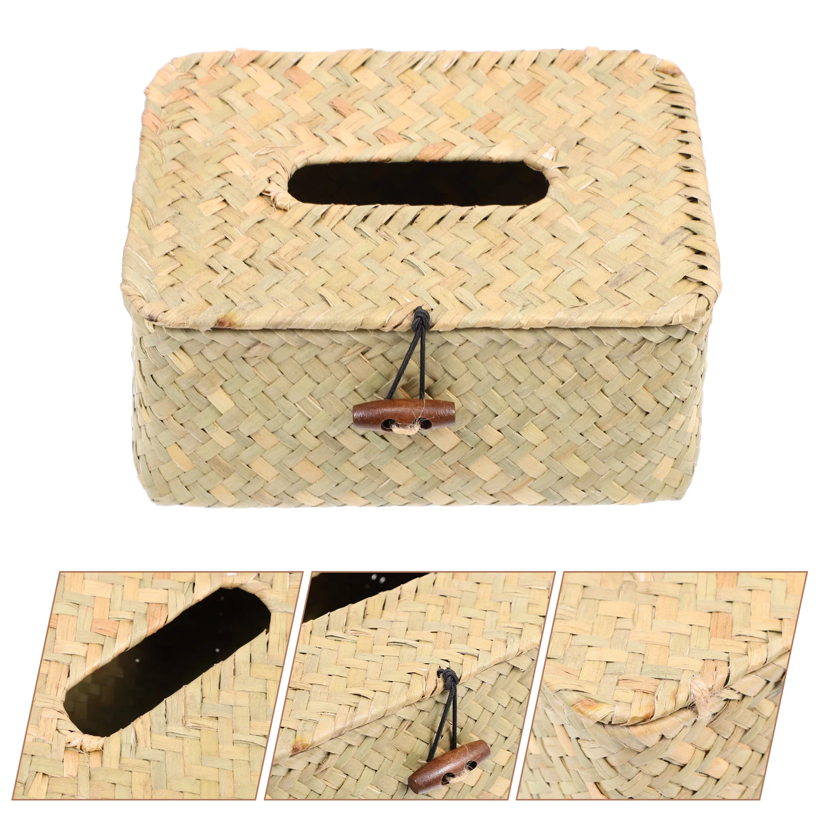 Tissue Box Cover Holder Napkin Paper Facial Woven Rectangular Organizer Dispenser Decorative Storage Straw Case Storage box
Tissue Box Cover Holder Napkin Paper Facial Woven Rectangular Organizer Dispenser Decorative Storage Straw Case Storage box