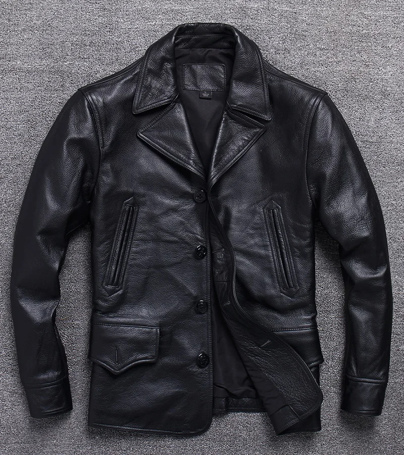 Free shipping.quality men genuine leather wind coat.wholesale classic black plus size cowhide jacket.smart casual leather cloth
Free shipping.quality men genuine leather wind coat.wholesale classic black plus size cowhide jacket.smart casual leather cloth