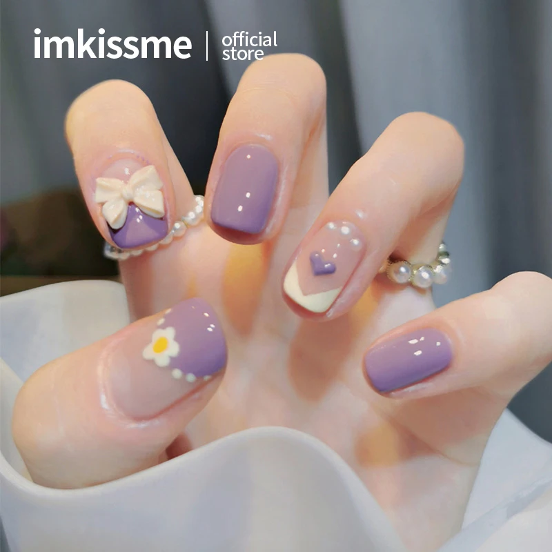 imkissme 24Pcs Designed Press On Fake Nails Short Square Artificial False Tips Full Cover Detachable Finished Fingernails Tips 
imkissme 24Pcs Designed Press On Fake Nails Short Square Artificial False Tips Full Cover Detachable Finished Fingernails Tips