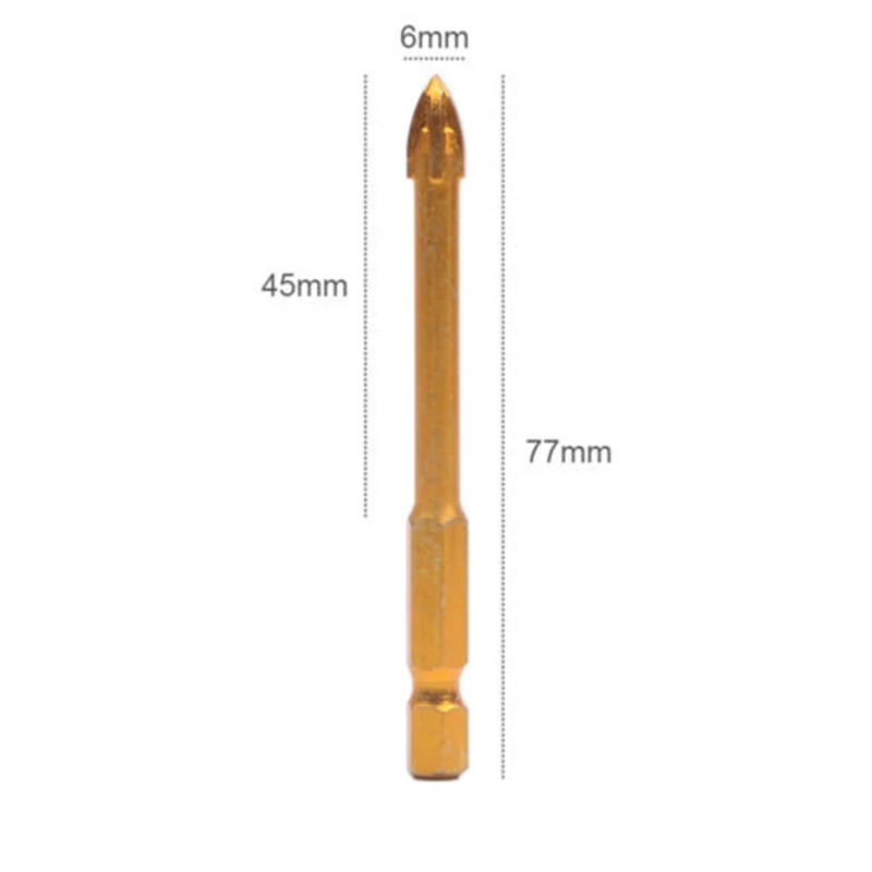 10Pcs Cross Hex Tile Drill Bit Set Tungsten Steel Marble Glass Brick Concrete Twist Drill Bit Wood Metal Plastic Hole Opener 6mm
10Pcs Cross Hex Tile Drill Bit Set Tungsten Steel Marble Glass Brick Concrete Twist Drill Bit Wood Metal Plastic Hole Opener 6mm
