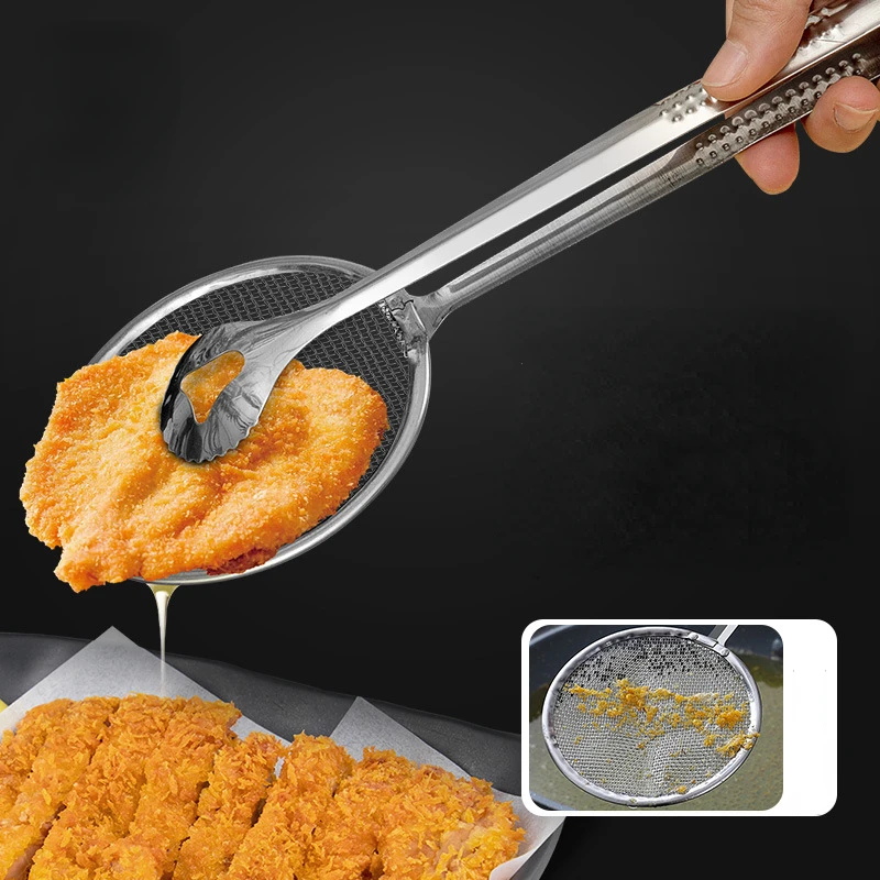 Handheld Multi-functional Creative Filter Spoon with Clip Stainless Steel Colander Oil-Frying Clip Fried Chicken Accessories
Handheld Multi-functional Creative Filter Spoon with Clip Stainless Steel Colander Oil-Frying Clip Fried Chicken Accessories