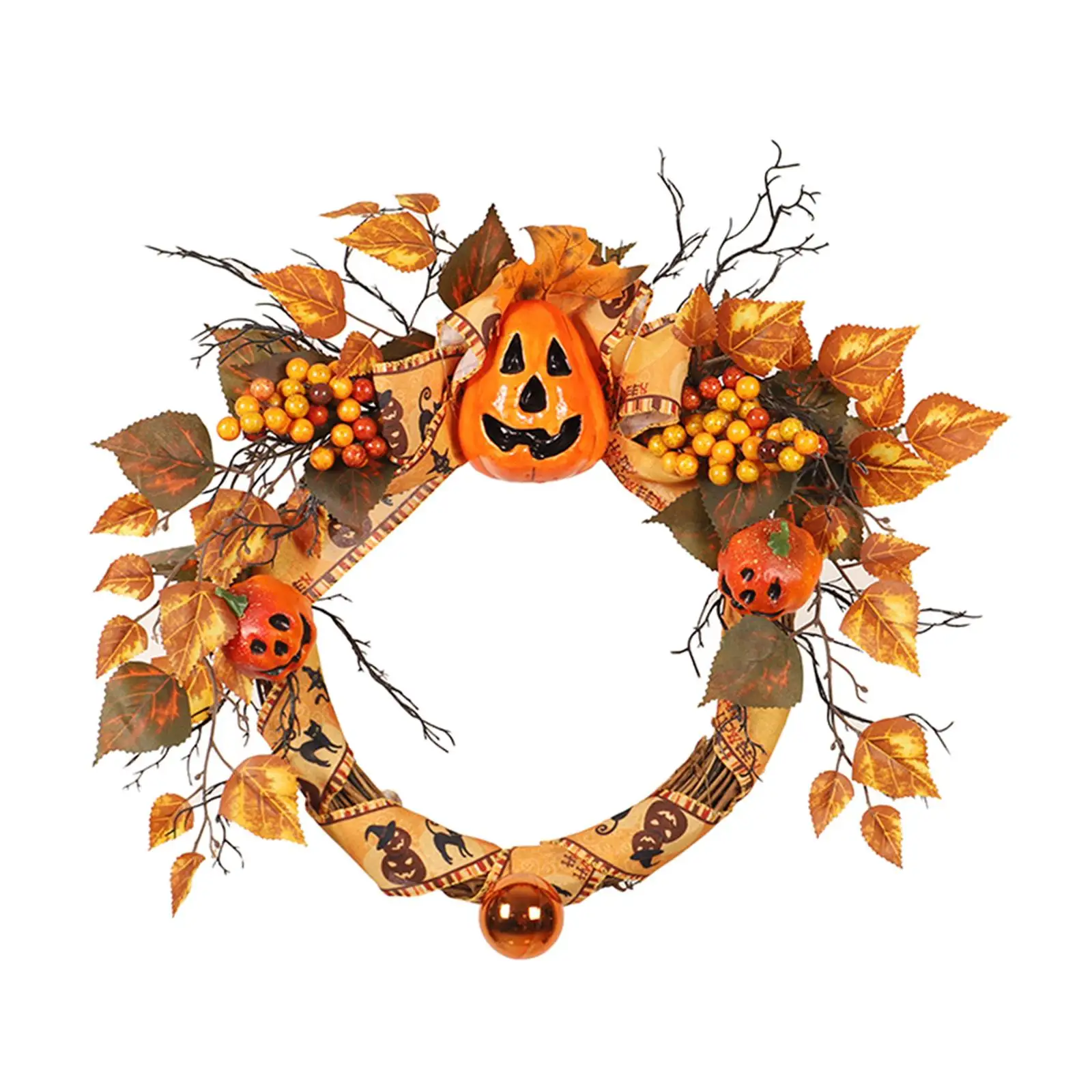 Artificial Flower Wreath Large 20" Decoration Background Halloween Wreath Maple Leaf Wreath Front Door Wreath for Home Corridors
Artificial Flower Wreath Large 20" Decoration Background Halloween Wreath Maple Leaf Wreath Front Door Wreath for Home Corridors