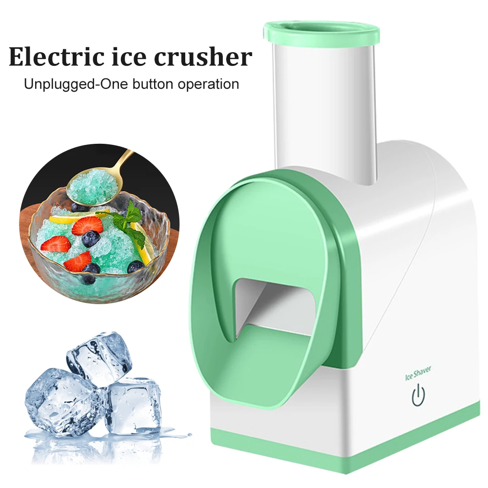 Wireless Electric Ice Crusher Dual Blade Snow Cone Maker Machine Ice Shaver USB Rechargeable for Home Cafe Bar Restaurant Club
Wireless Electric Ice Crusher Dual Blade Snow Cone Maker Machine Ice Shaver USB Rechargeable for Home Cafe Bar Restaurant Club