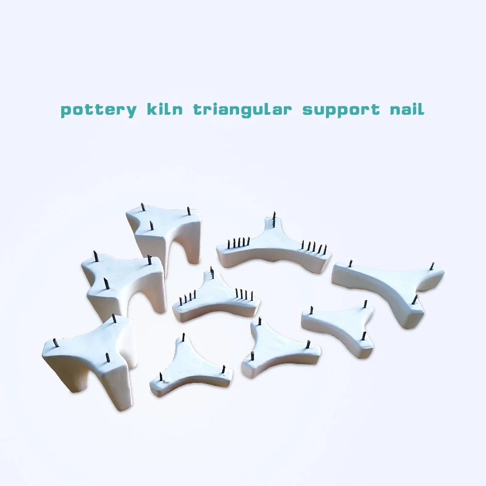 Pottery tools kiln fire-resistant nails T-shaped nails triangle nails kiln furnace high temperature base reusable kiln tools
Pottery tools kiln fire-resistant nails T-shaped nails triangle nails kiln furnace high temperature base reusable kiln tools