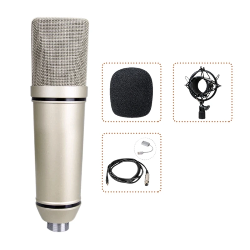 U87 Condenser Microphone Suspension Microphone Recording Large Diaphragm Microphone in Diaphragm Condenser Microphone
U87 Condenser Microphone Suspension Microphone Recording Large Diaphragm Microphone in Diaphragm Condenser Microphone