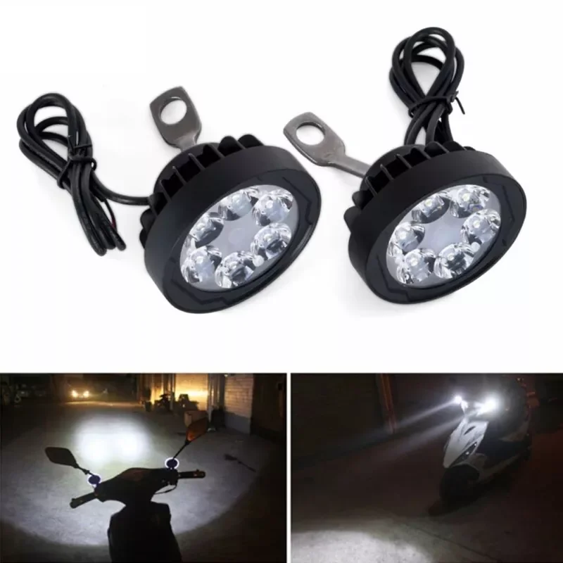 2pcs Motorcycle Headlight Fog Driving Lights 6 LED Working Spot Light Fog Lamp Scooters Spotlight Moto Side Mirror
2pcs Motorcycle Headlight Fog Driving Lights 6 LED Working Spot Light Fog Lamp Scooters Spotlight Moto Side Mirror