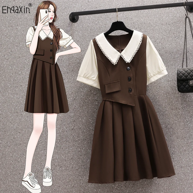 EHQAXIN Dresses For Women's 2023 Summer New Sweet Doll Collar Casual Korean Buttons Pleated Loose Dresses Ladies M-4XL
EHQAXIN Dresses For Women's 2023 Summer New Sweet Doll Collar Casual Korean Buttons Pleated Loose Dresses Ladies M-4XL