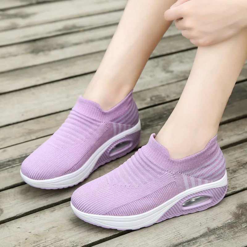 2022 Women's Shoes Casual Shoes PU Air Cushion Solid Color Low Top Lightweight Slip-on New Flying Sneakers Woman Tennis Shoes
2022 Women's Shoes Casual Shoes PU Air Cushion Solid Color Low Top Lightweight Slip-on New Flying Sneakers Woman Tennis Shoes