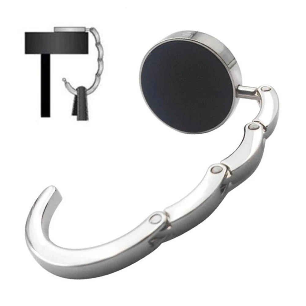 Fashion Creative Bag Hook Handbag Hanger Folding Holder Portable Key Ring Alloy Rack Table Hook Hardware Travel Outdoor Storage 
Fashion Creative Bag Hook Handbag Hanger Folding Holder Portable Key Ring Alloy Rack Table Hook Hardware Travel Outdoor Storage