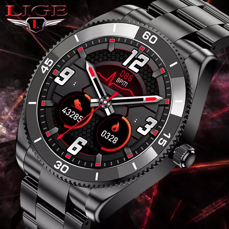 LIGE New Bluetooth Call Smart Watch Men Full Touch Dial Call Fitness Tracker IP67 Waterproof Multifunction Men Smartwatch+Box
LIGE New Bluetooth Call Smart Watch Men Full Touch Dial Call Fitness Tracker IP67 Waterproof Multifunction Men Smartwatch+Box