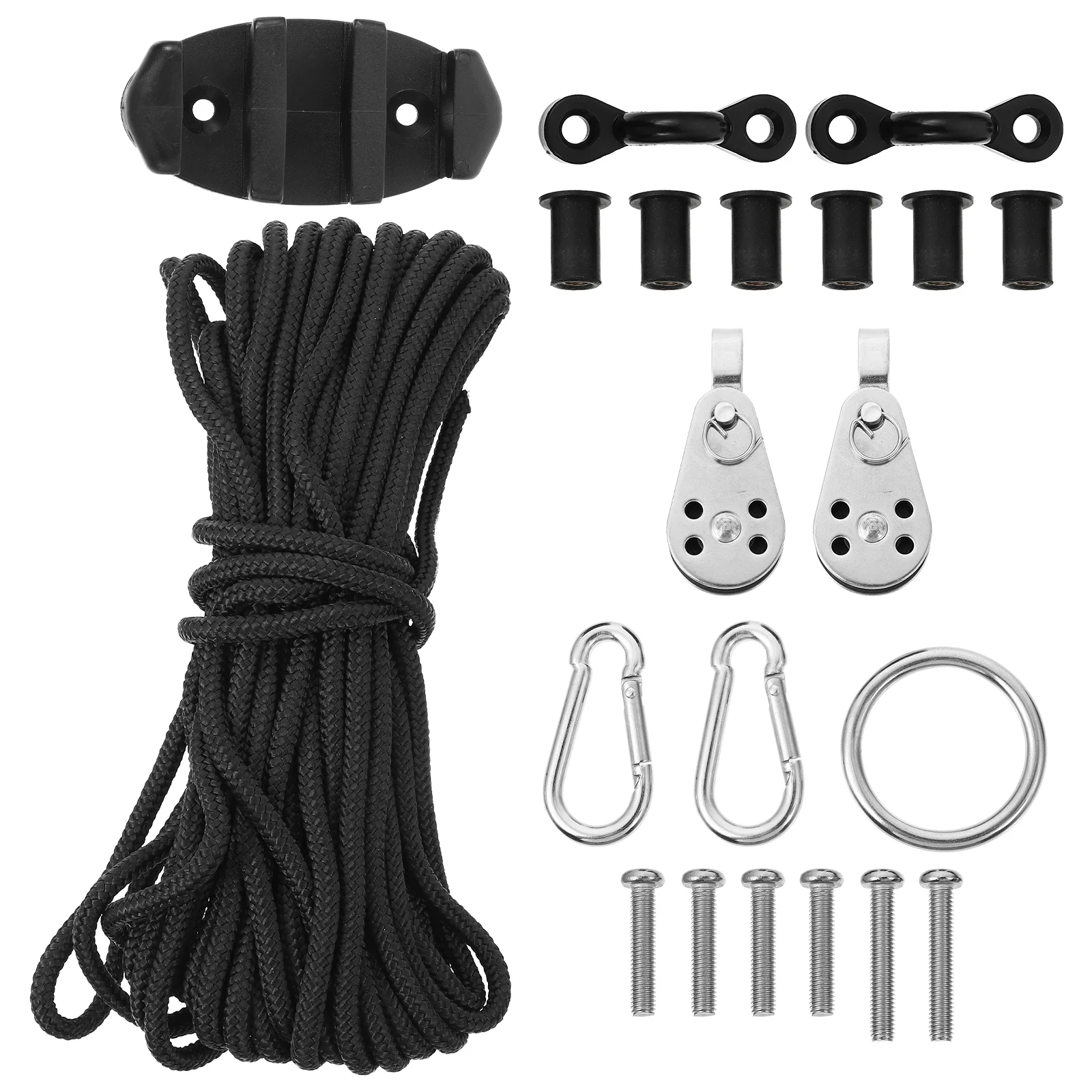 Nylon Rope Canoe Anchor Trolley Kit Pad Eye Cleat Accessories Kayak Tie Down Supply
Nylon Rope Canoe Anchor Trolley Kit Pad Eye Cleat Accessories Kayak Tie Down Supply