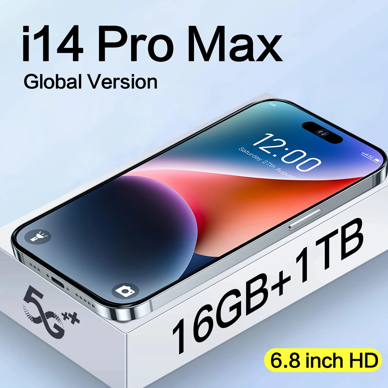 New i14 Pro Max Smartphone 6.8Inch Android12 telefone 7800mAh 16+1TB Cell phones Camera Unlock Mobile Phones 5G Handys
New i14 Pro Max Smartphone 6.8Inch Android12 telefone 7800mAh 16+1TB Cell phones Camera Unlock Mobile Phones 5G Handys