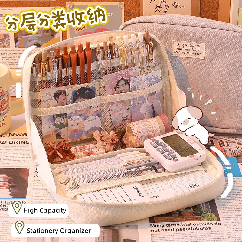 Extra Large Capacity Pencil Bag Aesthetic Stationery Supplies Pen Case Zipper Pencil Pouch School Cases School Supplies
Extra Large Capacity Pencil Bag Aesthetic Stationery Supplies Pen Case Zipper Pencil Pouch School Cases School Supplies