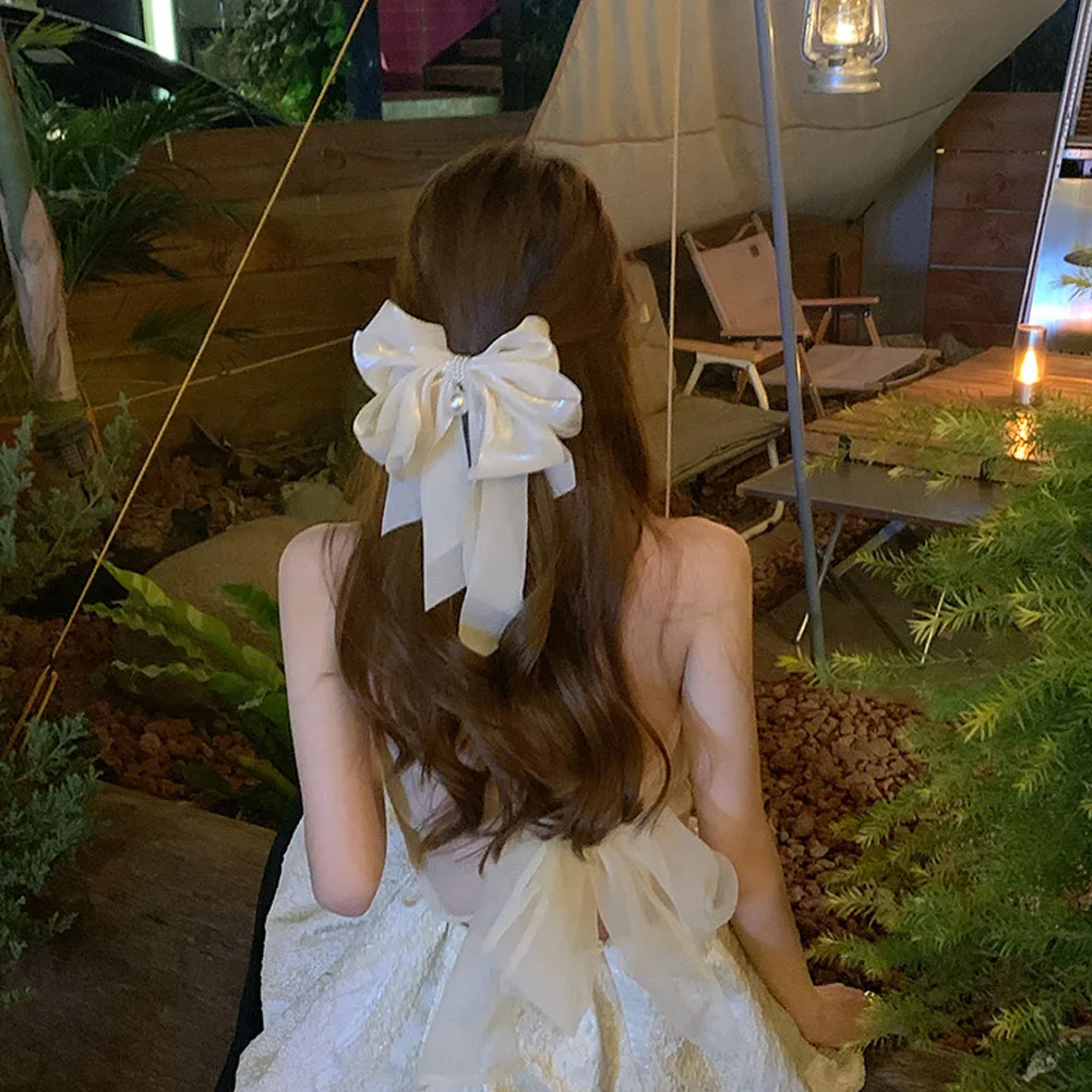 Solid Color Bow Women Organza Hair Clips Fashion Vintage Cross Hairclips Hairpins Girls Sweet Headwear Big Size Makeup Barrettes
Solid Color Bow Women Organza Hair Clips Fashion Vintage Cross Hairclips Hairpins Girls Sweet Headwear Big Size Makeup Barrettes