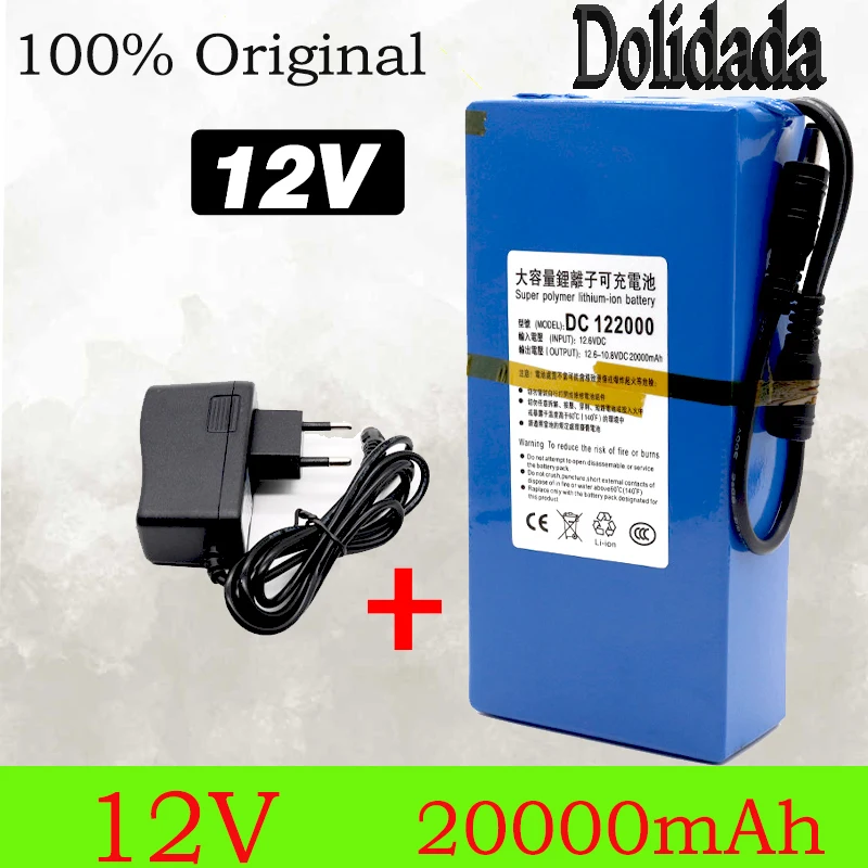 New DC 12v 3000-20000 mah lithium ion rechargeable battery, high capacity ac power charger with 4 kinds of traffic development
New DC 12v 3000-20000 mah lithium ion rechargeable battery, high capacity ac power charger with 4 kinds of traffic development