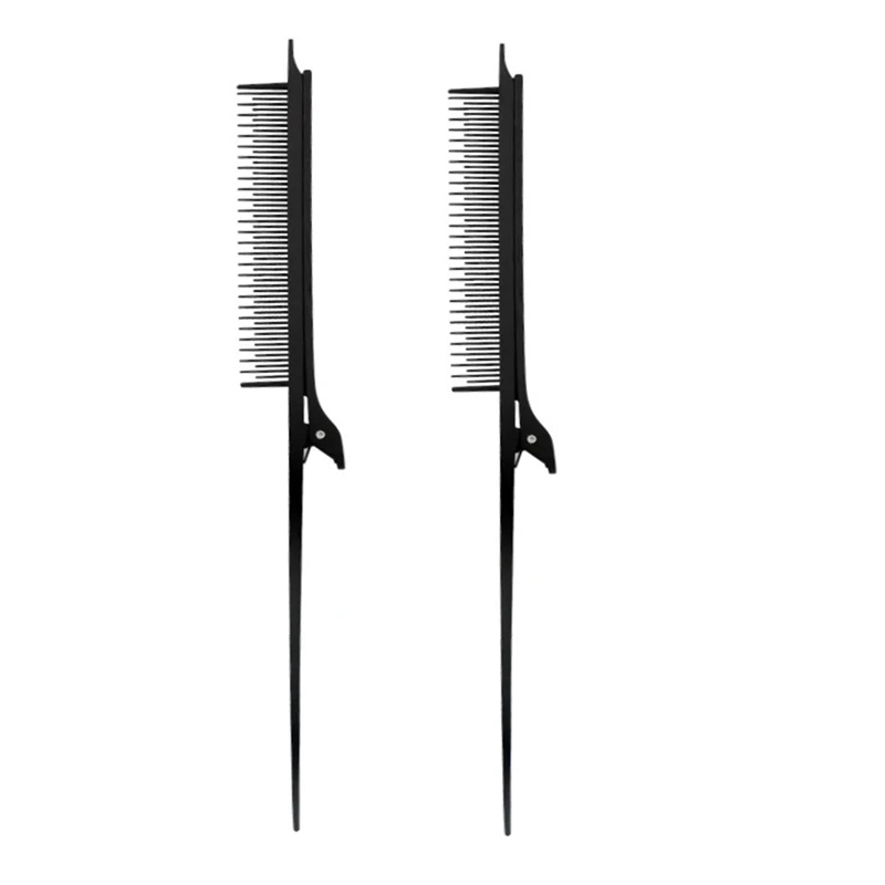 2Pcs Point-Tail Highlight Comb High-Gloss Comb Point-Tail Plastic Comb Hair Salon Color Brush Weave With Hair Clip
2Pcs Point-Tail Highlight Comb High-Gloss Comb Point-Tail Plastic Comb Hair Salon Color Brush Weave With Hair Clip