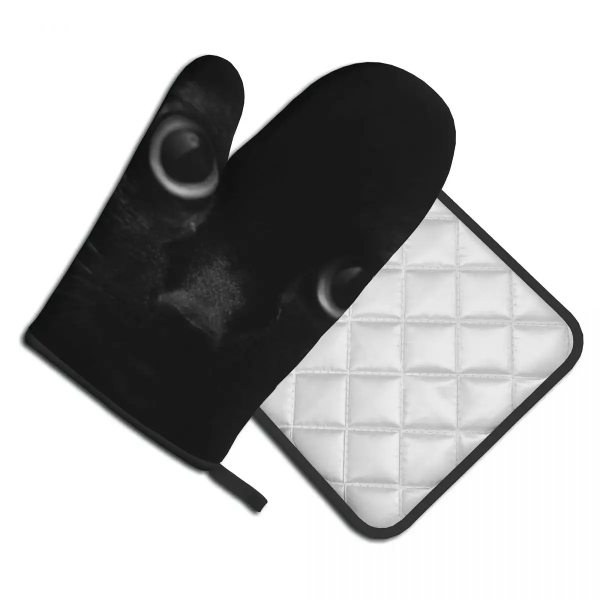 A Bean Black Cat Kitchen Glove Peeking Anti Heat Hot Oven Bowl Mitten Pot Holder Barbecue Mitts Set
A Bean Black Cat Kitchen Glove Peeking Anti Heat Hot Oven Bowl Mitten Pot Holder Barbecue Mitts Set