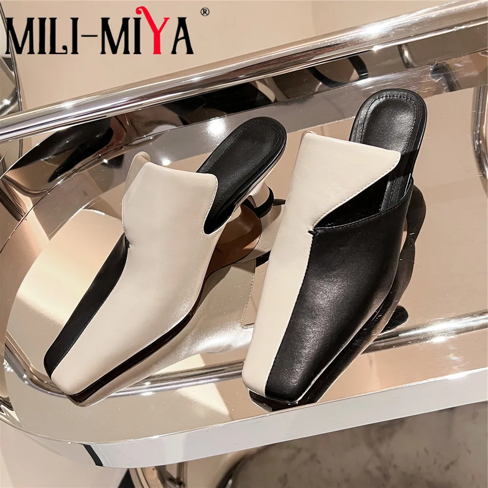 MILI-MIYA Fashion Mixed Color Women Sheep Skin Mules Square Toe Thick Heels Slip On Size 34-40 Dress Party Shoes Handmade
MILI-MIYA Fashion Mixed Color Women Sheep Skin Mules Square Toe Thick Heels Slip On Size 34-40 Dress Party Shoes Handmade