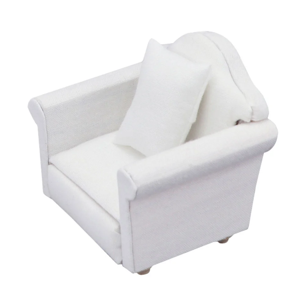 

Sofa Furniture Couch Mini 12 Scale Miniature House Armchair Model Toy Kid Decorative Adornment 6 Chairs Pillow Inch Kids Play
