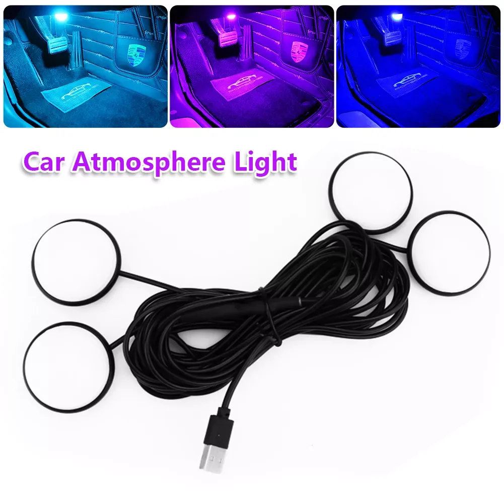 LED Car Atmosphere Light Foot Sole Ambient Lights Wiring Free USB Decorative Lamp Auto Interior Refit Pure Color Lamp
LED Car Atmosphere Light Foot Sole Ambient Lights Wiring Free USB Decorative Lamp Auto Interior Refit Pure Color Lamp