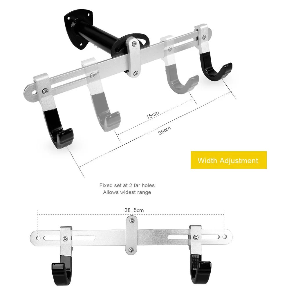 Регулируемая растягивающаяся настенная вешалка для велосипеда с резиновым покрытием
Регулируемая растягивающаяся настенная вешалка для велосипеда с резиновым покрытием