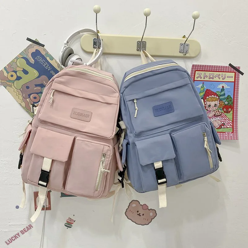 School Bags For Teenage Girls School Backpacks Women Nylon Bookbags Soft Solid Multi-Pocket Student Schoolbag Laptop Backpack
School Bags For Teenage Girls School Backpacks Women Nylon Bookbags Soft Solid Multi-Pocket Student Schoolbag Laptop Backpack